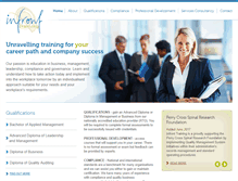 Tablet Screenshot of infront-training.com.au